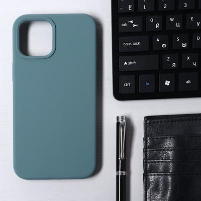 Чехол Krutoff, для iPhone 12 Pro Max, матовый, темно-оливковый
