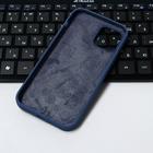 Чехол Krutoff, для iPhone 12 Pro Max, матовый, темно-синий - Фото 3