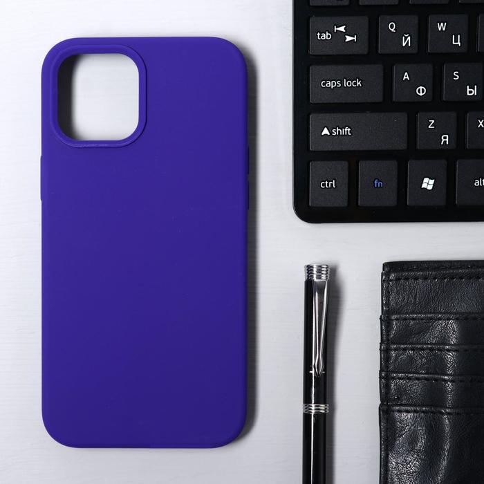 Чехол Krutoff, для iPhone 12 Pro Max, матовый, фиолетовый - Фото 1