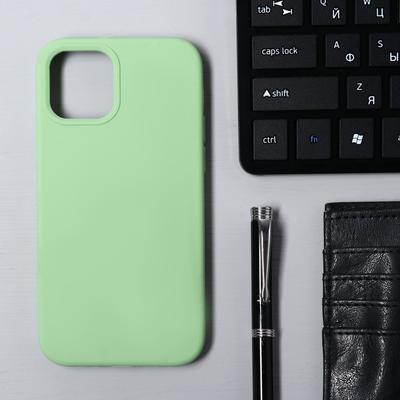 Чехол Krutoff для iPhone 12/12 Pro, матовый, мятный