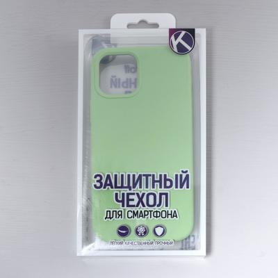 Чехол Krutoff для iPhone 12/12 Pro, матовый, мятный