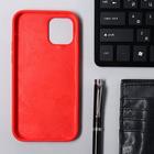 Чехол Krutoff, для iPhone 12/12 Pro, матовый, красный - Фото 2