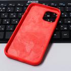 Чехол Krutoff, для iPhone 12/12 Pro, матовый, красный - Фото 3