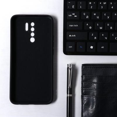 Чехол Krutoff для Xiaomi Redmi 9, матовый, чёрный