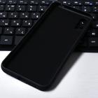 Чехол Krutoff, для Xiaomi Redmi 9А, матовый, черный - фото 45372334