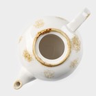 Чайник фарфоровый заварочный Доляна Organic Gold, 650 мл, цвет белый - Фото 6