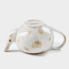 Чайник фарфоровый заварочный Доляна Organic Gold, 650 мл, цвет белый - Фото 7