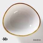 Салатник Magistro «Церера», 440 мл, 15.5×13.4 см, фарфор, белый - Фото 2