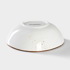 Салатник Magistro «Церера», 440 мл, 15.5×13.4 см, фарфор, белый - Фото 3