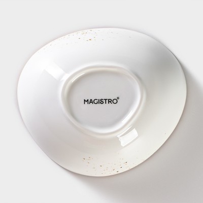 Салатник Magistro «Церера», 440 мл, 15.5×13.4 см, фарфор, белый