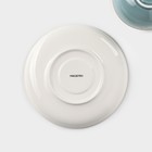 Чайная пара Magistro «Церера», 2 предмета: чашка 250 мл, блюдце d=16.5 см, фарфор, голубая - Фото 5