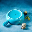 Кокотница Magistro «Церера», 500 мл, d=15 см, фарфор, голубая - Фото 4