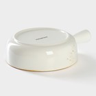 Кокотница Magistro «Церера», 500 мл, d=15 см, фарфор, белая - Фото 4