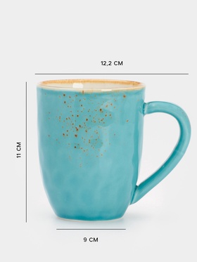 Кружка Magistro «Церера», 400 мл, фарфор, голубая