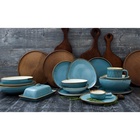 Кружка Magistro «Церера», 400 мл, фарфор, голубая - Фото 17