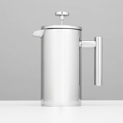 Заварочный чайник френч-пресс «Моко», 1 л, нержавеющая сталь, хромированный