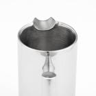 Заварочный чайник френч-пресс «Моко», 1 л, нержавеющая сталь, хромированный - Фото 4