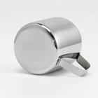 Молочник питчер, 150 мл, нержавеющая сталь, хромированный - Фото 2