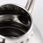 Чайник заварочный из нержавеющей стали «Леранс», 1.2 л, металлическое сито, хромированный - Фото 4