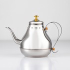 Чайник заварочный из нержавеющей стали «Леранс», 1,6 л, металлическое сито, цвет хромированный - фото 2628029