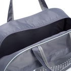 Сумка спортивная на молнии, наружный карман, средний размер, цвет серый - фото 41555172