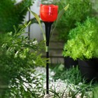 Садовый светильник на солнечной батарее «Тюльпан красный», 4.5 × 29 × 4.5 см, 1 LED, свечение белое - Фото 3