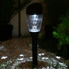 Садовый светильник на солнечной батарее «Трапеция скошенная», 6 × 36 × 6 см, 1 LED, свечение белое - Фото 2