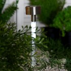 Садовый светильник на солнечной батарее «Пузырьки», 5×36×5 см, 1 LED, свечение белое - Фото 2