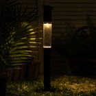 Садовый светильник на солнечной батарее «Столбик», 55 см, 1 LED, свечение тёплое белое - Фото 3