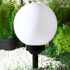 Садовый светильник на солнечной батарее «Большой шар», 20 × 42 × 20 см, 4 LED, свечение тёплое белое - фото 8954871