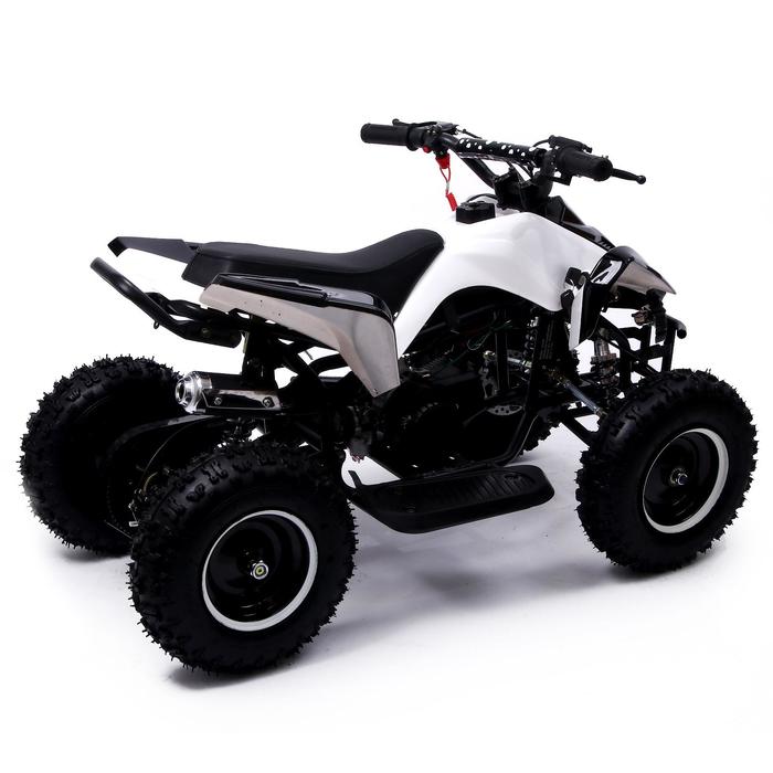 Детский квадроцикл бензиновый ATV R6.40 - 49cc, цвет белый - фото 1911555492