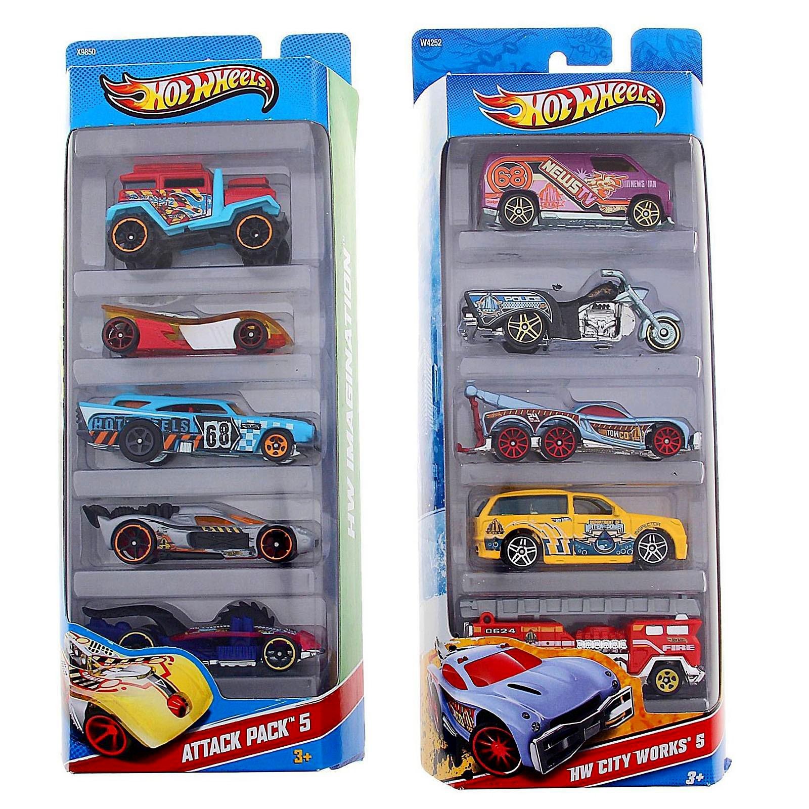 Набор подарочный Hot wheels: 5 машинок, МИКС (789025) - Купить по