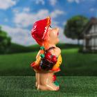 Садовая фигура "Девочка гном с клубникой", микс, 37 см - Фото 2