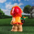Садовая фигура "Девочка гном с клубникой", микс, 37 см - Фото 4