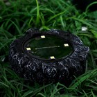 Садовый светильник на солнечной батарее «Гранитный камень», 12 × 3.5 × 12 см, 4 LED, свечение белое - Фото 3