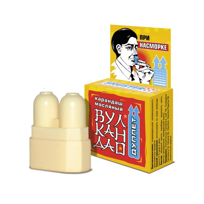 Ингалятор карандаш на эфирных маслах «Вулкан Дао» дуплет, при насморке, 5 г - Фото 1