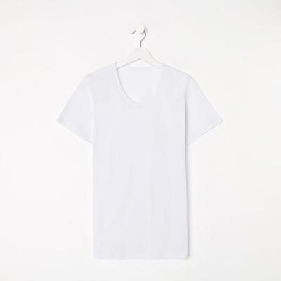 Футболка женская однотонная, цвет белый, размер 50