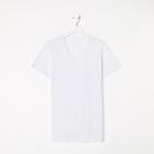 Футболка женская однотонная, цвет белый, размер 54 - Фото 1