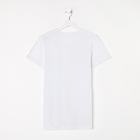 Футболка женская однотонная, цвет белый, размер 54 - Фото 3