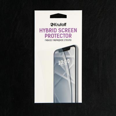 Защитное стекло Krutoff, для Samsung Galaxy A20e, гибридное, полный клей