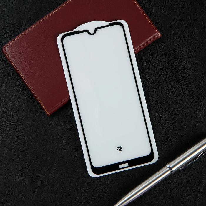 Защитное стекло Krutoff, для Xiaomi Redmi Note 8T, полный клей, чёрное - Фото 1