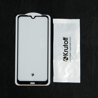 Защитное стекло Krutoff, для Xiaomi Redmi Note 8T, полный клей, чёрное