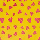 Набор глянцевой бумаги , "Любовь-это..." желтый, 3 листа , 70 х 100 см - фото 6413026