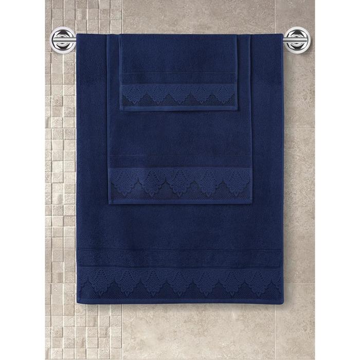 Полотенце махровое Siesta, размер 50x90 см, цвет синий - Фото 1