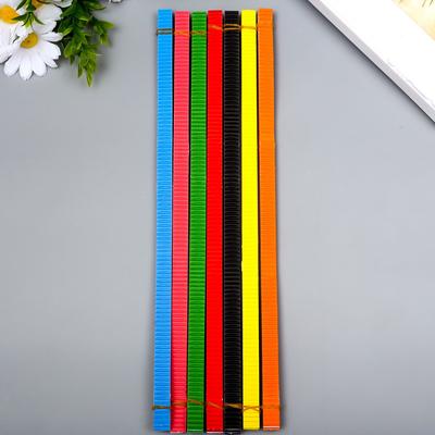 Цветной гофрокартон д/квиллинга "Пингвин" (набор 7 шт) 7 цветов