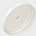 Блюдо Доляна «Млечный путь», 29.5×17.5 см, фарфор, белая в крапинку - Фото 4