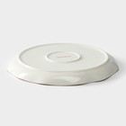 Тарелка фарфоровая пирожковая Доляна «Млечный путь», d=19 см, цвет белый в крапинку - Фото 3