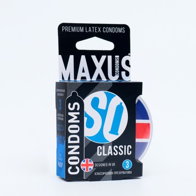 Презервативы классические MAXUS AIR Classic, 3 шт
