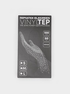 Перчатки одноразовые VINYLTEP, чёрные, размер M, 100 шт. 6911550 - фото 16519168