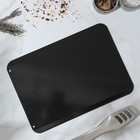 Доска разделочная Доляна, 29.5×20.5×0.2 см, для разморозки продуктов, металл, чёрная - Фото 4